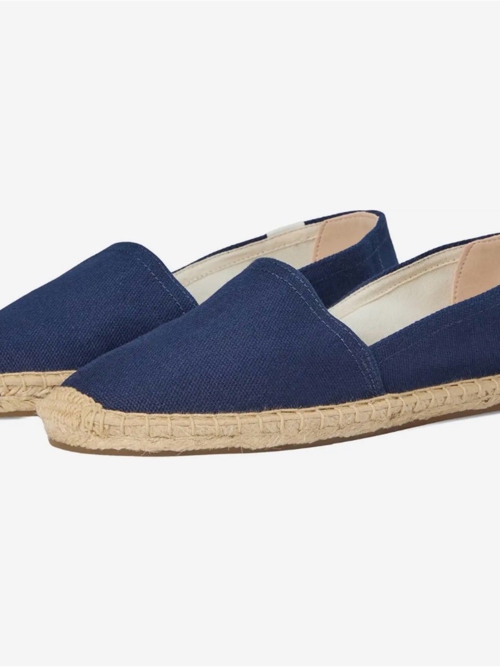 SOLUDOS BLUE ARMADA Canvas Espadrille Flats! BRAND NEW! Size 11-11.5M